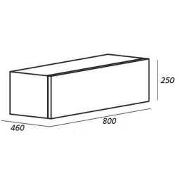 Вставка в дно металлического каркаса под раковину CEZARES CADRO-80-MENS-BIANCO