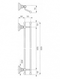 Полотенцедержатель Nicolazzi Classica 1498GO