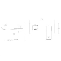 Omnires Parma PM7415CRB Смеситель для умывальника скрытого монтажа (хром/белый)