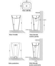 Фото Раковина напольная 50 см Galassia Meg11 (5405PNE)