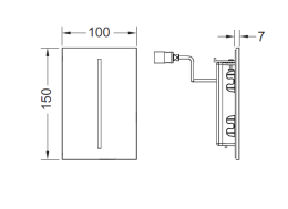 Клавиша смыва Tece TECEfilo (9242061) белый