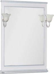 Фото Зеркало Aquanet Валенса 70 белый краколет/серебро