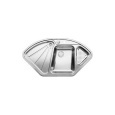 Мойка для кухни 106 см Blanco Delta (523667) из нержавейки, 2 чаши без крыла
