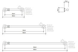 Фото Держатель для полотенца Decor Walther Classic (0510130), никель