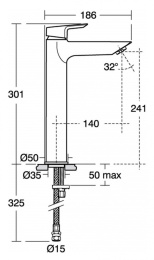 Фото Смеситель Ideal Standard Tesi Vessel для раковины-чаши, хром, A6575AA