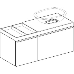 Geberit Citterio 500.564.JJ.1 Тумба для раковины, с ящиками выдвижными