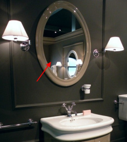 Фото Зеркало Simas Lante LAS1 tortora овальное, цвет тортора глянцевый