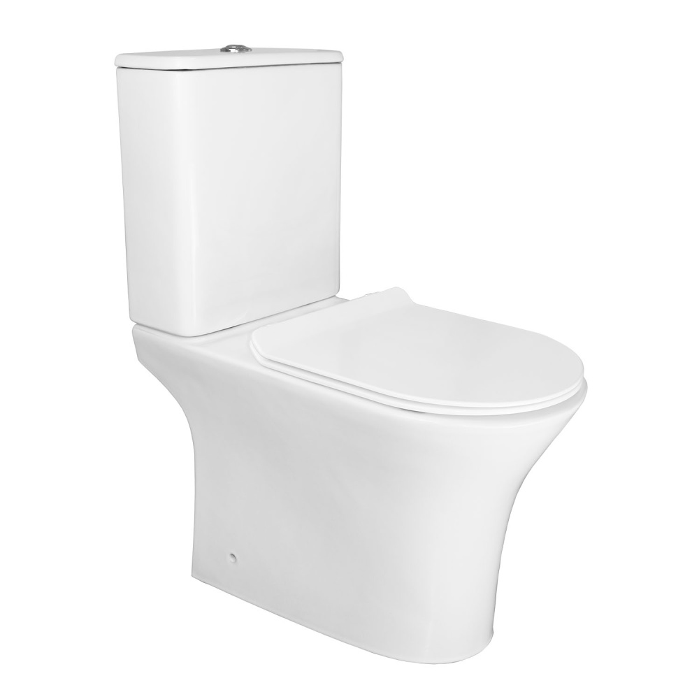 Унитаз-компакт Azario FRETTA ROUND (AZ-1217 + AZ-1216) Белый