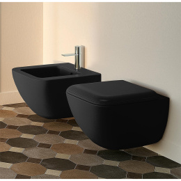 Ceramica CIELO Shui Comfort SHCOVS N - Унитаз подвесной 55*37 см (Черный глянцевый)