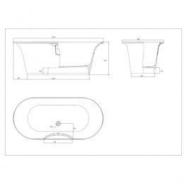 Фото Эстет Ванна "Lion silk" 1740х800