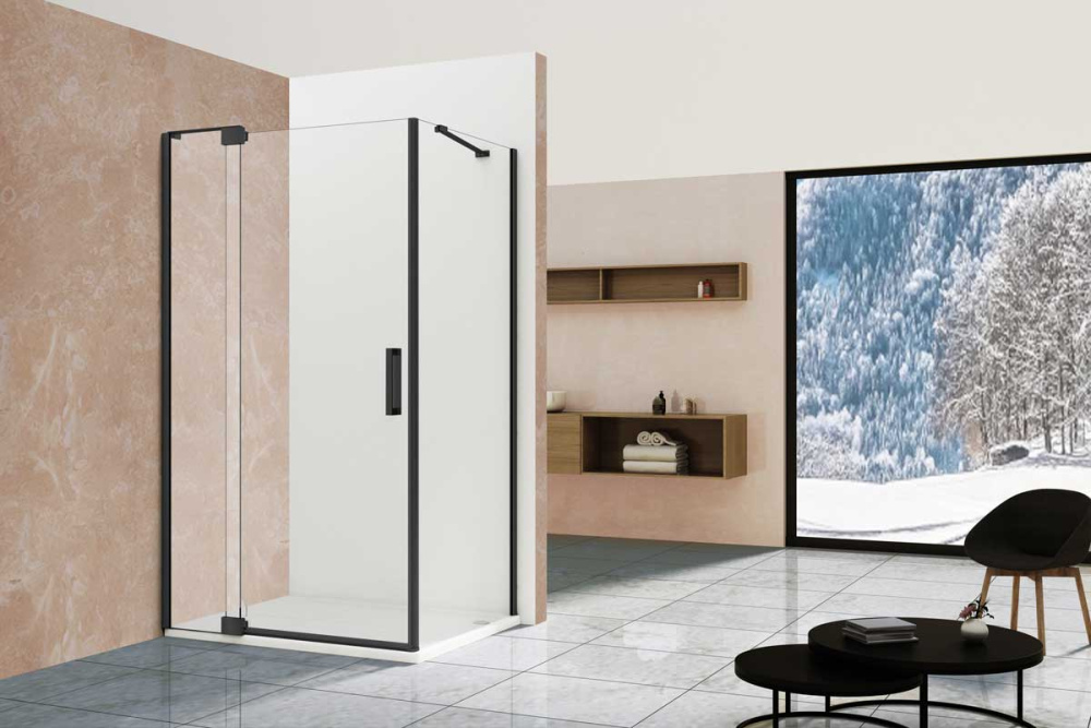 Душевой уголок Vincea Extra (VSR-1E101190CLB) черный