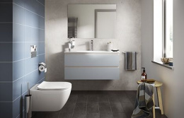 Инсталляция Geberit с безободковым унитазом Ideal Standard Tesi Aquablade T007901, сиденье микролифт