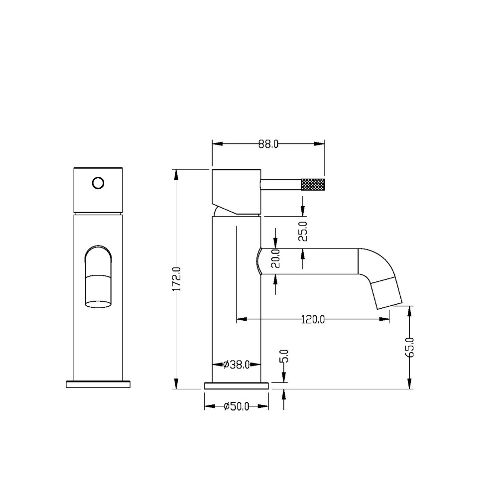 Смеситель для умывальника Boheme Spectre (451-BR)