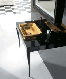 Фото Раковина встраиваемая Globo Relais (RE060.OR) золото