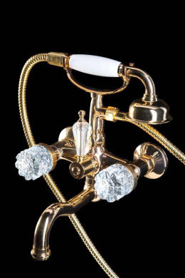 Фото Смеситель для ванны Boheme Crystal (293-CRST) золото