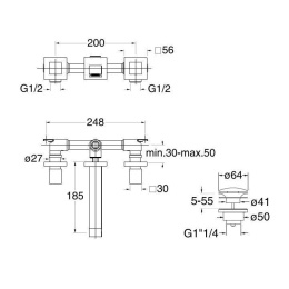 Cristina Quadri QD23251 Смеситель для раковины