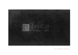 Душевой поддон из материала Stonex® Roca Terran 1200x700 черный, с сифоном и решеткой, AP1014B02BC01