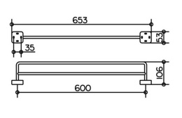 Полотенцедержатель Keuco Smart 02303010600, хром
