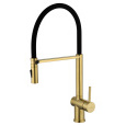 Смеситель для кухни с гибким изливом Wonzon&Woghand (WW-88438003-BG) Золото