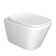 Подвесной унитаз VitrA Integra Square (Интегра Скуэр) 7082B003-0075 безободковый Rim-ex (Рим-экс) бе