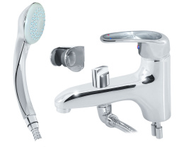 Фото Смеситель для раковины или акриловой ванны KARAT Серебро Варион 9770923