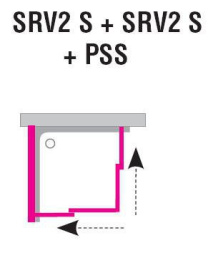 Душевой уголок Ravak Supernova (14V30102ZG), белый