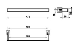 Полотенцедержатель Gessi Eleganza (46500#031) хром