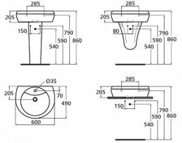 Фото Раковина Ideal Standard Areal W410801