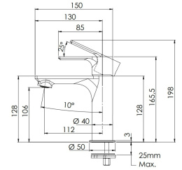 Remer Energy EY12NP Смеситель для раковины (никель брашированный глянцевый)