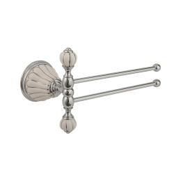 Фото Migliore Olivia 17559 Полотенцедержатель двойной поворотный L20 cм, керамика белая, хром