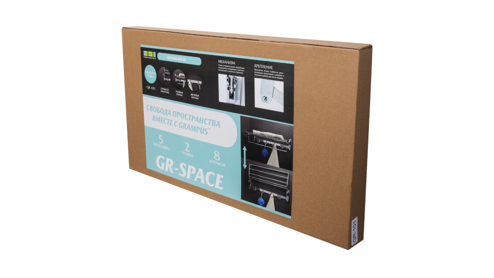 Полка для ванной комнаты Полка для полотенец Grampus GR-101