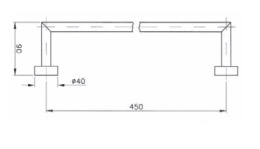 Полотенцедержатель Nicolazzi Classica 1484CR05, хром