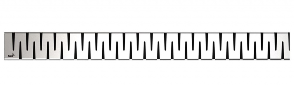 Фото Решетка водосточная AlcaPlast Zip-850M, нержавеющая сталь матовая