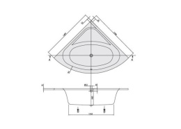 Фото Акриловая ванна 140x140 Villeroy&Boch (UBA140LFO3PFV-01)