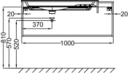 Фото Тумба под раковину Jacob Delafon Nouvelle Vague 100 см, EB3031-E73, цвет - фактурный дуб