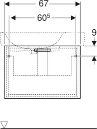 Geberit Renova Plan 879130000 Тумба под раковину 750*480 мм