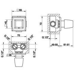 Фото Смеситель скрытого монтажа Gessi Mimi (31273#031) хром