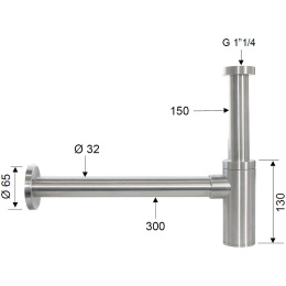 Remer RR SS958L Сифон для для раковины | биде (хром)