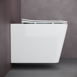 Подвесной унитаз Ceramica Nova CUBIC CN1806 с сиденьем