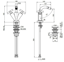 Carlo Frattini Maxima F5312WCR Смеситель для биде