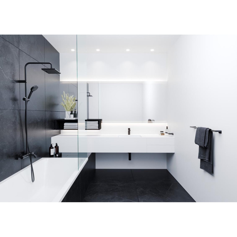 Смеситель для раковины Hansgrohe Vernis Shape (71569670) чёрный матовый