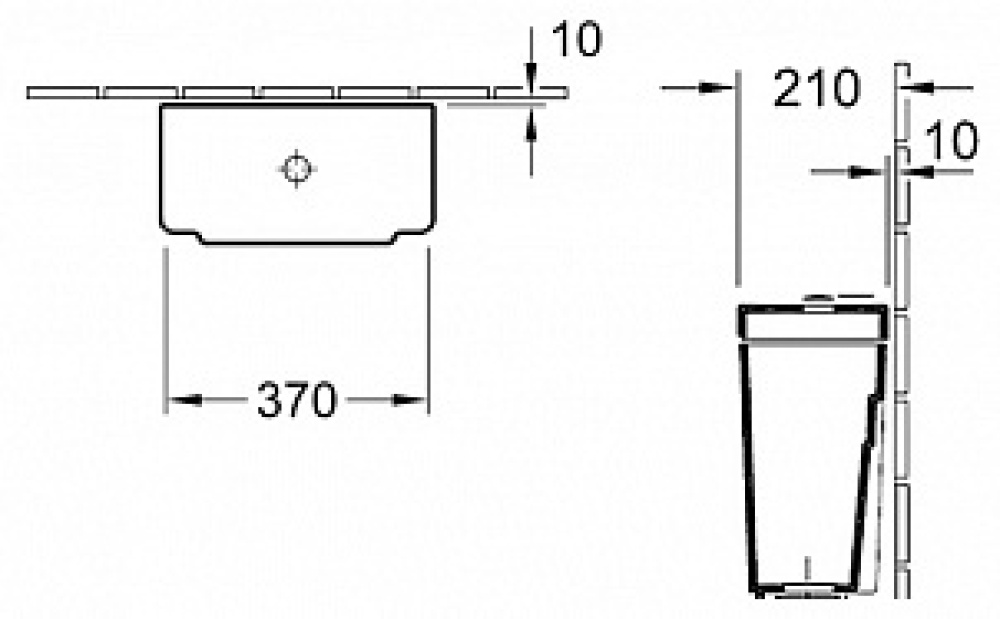 Villeroy&Boch Hommage 772111R1 - Керамический бачок для унитаза