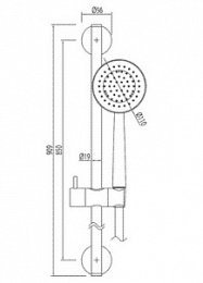 Душевой гарнитур Tres (06192801) хром