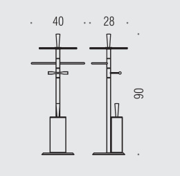 Фото Стойка с аксессуарами Colombo Isole B9408