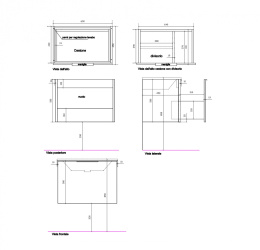 Тумба для раковины Galassia  (7241P)