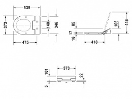 Фото Сиденье для унитаза Duravit 611000002000300, белый