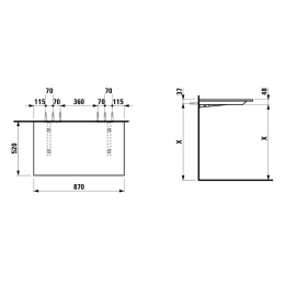 Столешница Laufen Space 4.1095.0.160.100.1