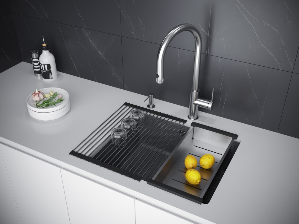 Мойка для кухни Paulmark Lumi (LU55SK-DG) графит