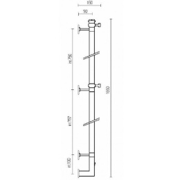 Фото Электрический полотенцесушитель Margaroli Arcobaleno 616XCRB-900