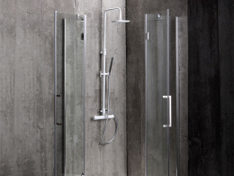 Душевая стойка с термост Mamoli Shower Systems 382708220021 смесителем верхним и ручным душем, Хром